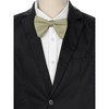 INSPIRE CHIC Men's Solid Color Satin Large Bow Tie 1 Pcs - 4 of 4