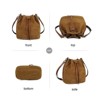 Generic Leather Bucket Bags and Drawstring Crossbody Purse - 2 of 4