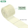 Unique Bargains Burlap Wired Edge Durable Thick Fabric Ribbons for DIY Crafts 1 Pc - 3 of 4