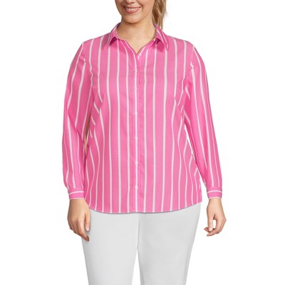 Lands' End Women's No Iron Supima Cotton Long Sleeve Shirt