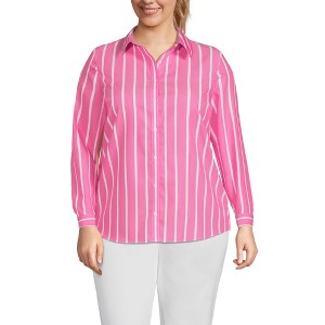 Lands' End Women's No Iron Supima Cotton Long Sleeve Shirt - 1 of 3