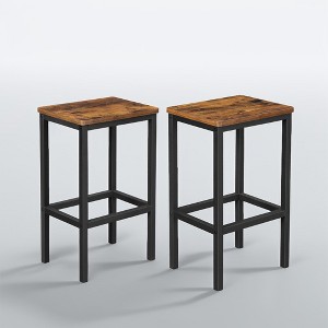 Barstool Set Of 2 Kitchen Stools Stools For Kitchen Island Breakfast Bar Stools Metal Bar Stools Bar Chairs Farmhouse Bar Stools Bar Height Stools - 1 of 3