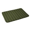 Deny Designs Summer Sun Home Art Grid Olive Green Memory Foam Bath Mat - 3 of 4
