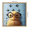 Amanti Art 22"x22" Four Eyes Chick II by Lucia Heffernan Framed Canvas Wall Art - 4 of 4