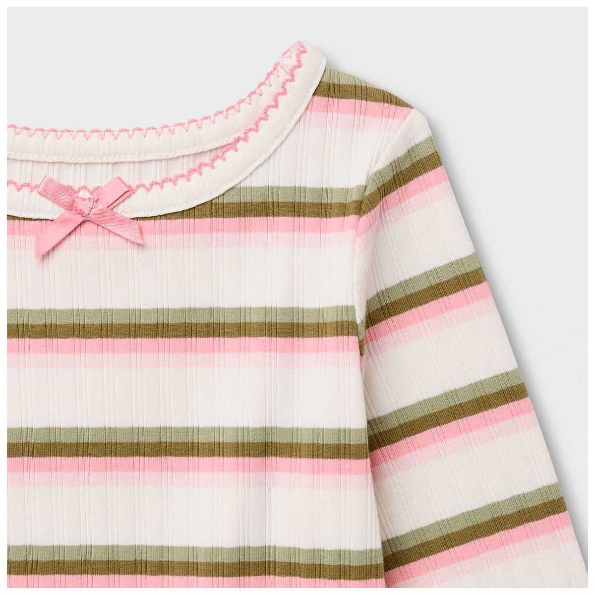 Toddler Girls' Ribbed Long Sleeve T-Shirt - Cat & Jack™ - thumbnail 6