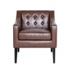 Deanna Contemporary Faux Leather Tufted Accent Chair - Christopher Knight Home - 2 of 4