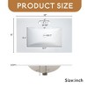 30" Bathroom Vanity with Ceramic Sink, Soft-Close Door with Built-in Shelf, Deep Drawer, Standard Drawer, Long Divider Drawer - Leovsnove - 4 of 4