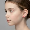 Guili 14K Gold Plated with Red, Green & White Enamel Apple Stud Earrings For Kids - 3 of 3