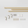 Clear Ribbed Curtain Rod Brass - Threshold™ - 3 of 3
