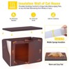 Aivituvin Insulated Large Wooden Dog House,Outdoor Dog House with Liner Inside-AIR43-IN - 3 of 4