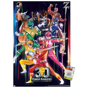Trends International Power Rangers - 30th Group Unframed Wall Poster Prints - 1 of 4