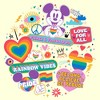 Adult Mickey & Friends LGBTQIA+ Pride Doodles T-Shirt - image 2 of 4