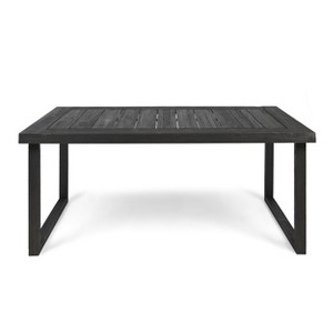 NicBex Outdoor Dining Table for 6 People Patio Rectangle Acacia Wood Table 69in x 35.5in x 29.5in - 1 of 4