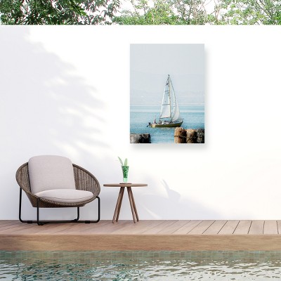 "Boating on Lago Trasimeno" Outdoor Canvas