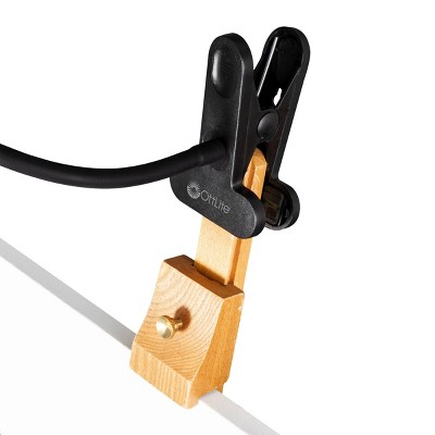 Black Adjustable Clip-On LED Lamp with 3-Way Switch