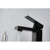 Modern Single Handle Vanity Sink Faucet with Relaxing Waterfall Spout Design - 2 of 4