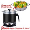 Brentwood1.9 Quart Cordless Electric Hot Pot Cooker and Food Steamer in Stainless Steel and Black - 4 of 4