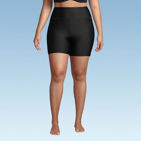 Lands' End Women's 6" High Waisted Bike Swim Shorts - image 1 of 4