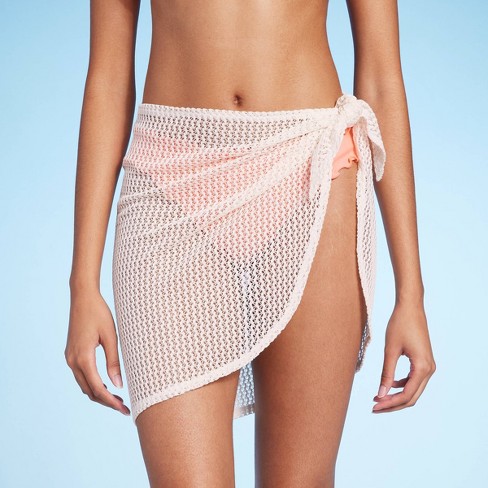 COVER ME Short Mesh Pareo - White