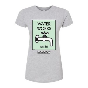 Women's - Monopoly - Waterworks Fitted Graphic T-Shirt - 1 of 2