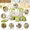 8 In 1 Toddler Slide, Kids Climber Slide With Basketball Hoop And 2 Telescope, Crawling Tunnel, Storage Spaace,  Indoor Playset For Boys And Girls - 2 of 4