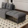 NicBex Couches for Living Room 162" Cloud Sofa Sectional Sofa Couch Set L Shaped Free Combination Sofa Couch With 6 Pillows - 4 of 4