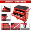 Rolling Tool Chest with Wheels, 5 Drawer Lockable Toolbox, Heavy Duty Steel Tool Cabinet with Key, Craftsman Storage Cart for Garage/Workshop, Red - 4 of 4