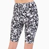 Calypsa Women's Chlorine Resistant High Waisted Long Bike Swim Shorts - 3 of 4