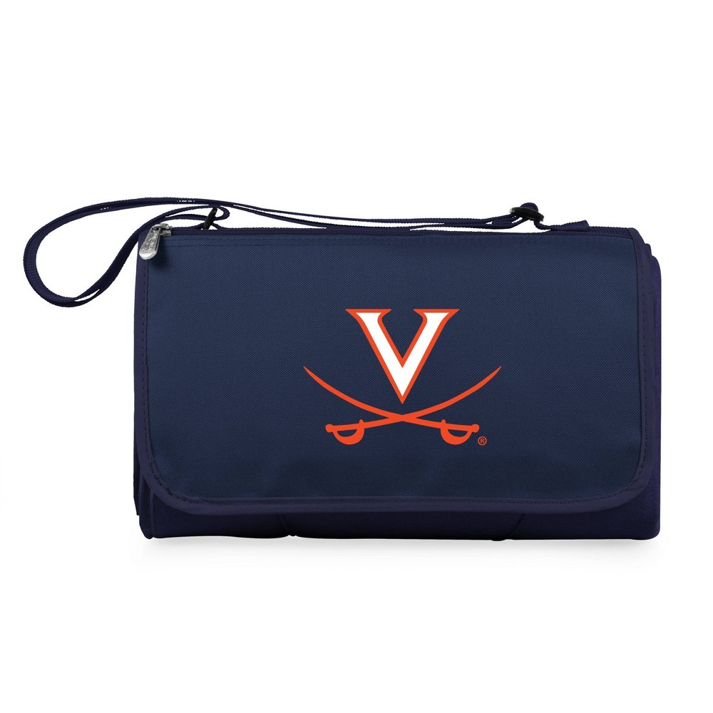 NCAA Virginia Cavaliers Blanket Tote Outdoor Picnic Blanket - Navy Blue