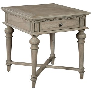 Hekman 25204 End Table W/ Drawer Wellington Driftwood - 1 of 4