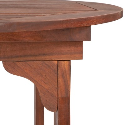 Oval Folding Acacia Wood Outdoor Patio Dining Table