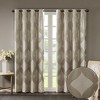 MAYEERTY Ogee Knitted Jacquard Total Blackout Curtain Panel(Only 1 Pc Panel) - 3 of 4