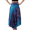 Women's Boho Maxi Skirt - Floral Print Long Flowy Skirt Bohorose Blue - 3 of 4