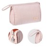 Unique Bargains PU Leather Makeup Bag Large Makeup Bag Make Up Brush Organizer Bag Toiletry Bag for Women 1 Pcs - 3 of 4