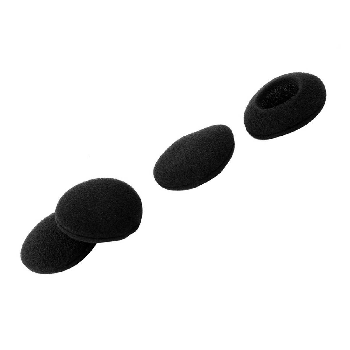 Unique Bargains Sponge Durable Replacement Earpads Black 4 Pcs - thumbnail 4