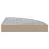 vidaXL Wall Corner Shelves 2 pcs Concrete Gray 13.7"x13.7"x1.4" MDF - 3 of 4