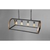 Progress Lighting Trestle 4-Light Island Pendant, Gilded Iron, Geometric Cage, Porcelain Material - 4 of 4
