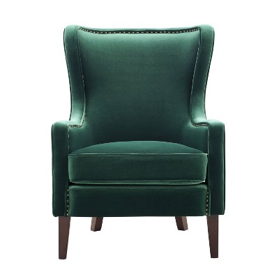 target green velvet chair