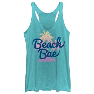 Women's CHIN UP Beach Bae Racerback Tank Top - 1 of 3