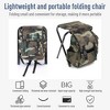 Outdoor Folding Stool Backpack, 3-in-1 Camp Chair with Front Pocket and Bottle Pocket for Outdoor Events, Hiking, Hunting,  Fishing,Travel, Beach - 4 of 4