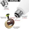 DORESshop 50-Watt/100-Watt/150-Watt Equivalent A21 3-Way LED Light Bulb in Cool White/Daylight/Soft White (4-Pack) - 4 of 4
