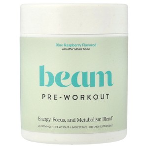 Beam Organics Pre-Workout, Blue Raspberry, 6.84 oz (194 g) - 1 of 4