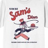 Americana Uncle Sam's Diner Men's White T-Shirt - 2 of 3