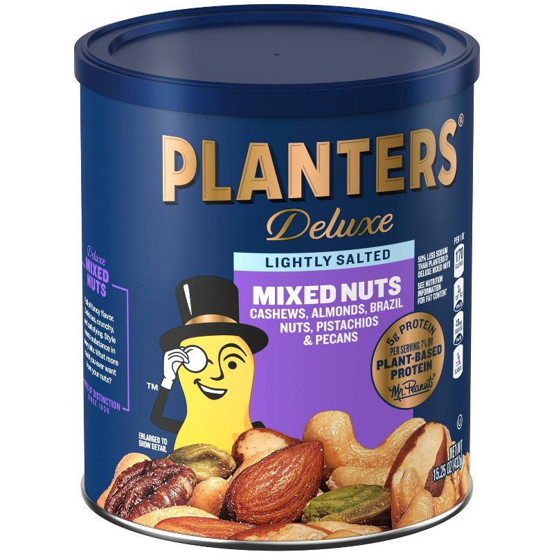 Planters Deluxe Lightly Salted Mixed Nuts-15.25oz, 3 of 10