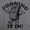 Mens Funny T Shirts Phoning It In Sarcastic Lazy Graphic Tee For Men - Crazy Dog Men's T Shirt - image 2 of 4