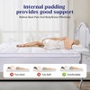 Dexmalle 650gsm 3D+7D Fiber Fill White King Size Quilted Fitted Mattress Pad - 4 of 4