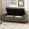 NicBex Modern 50.25" Storage Bench Wood Accent Stools with Hinged Lid Top for Bedroom and Entryway - 3 of 4