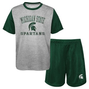 NCAA Michigan State Spartans Toddler Boys' T-Shirt & Shorts Set - 1 of 3