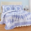 Collections Etc Oversized Classic Star Patchwork Floral Border Quilt - 2 of 3