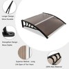 Karl Home | 39.8 in. W x 9.84 in. D Polycarbonate Cover Convex Window Awning - 3 of 4